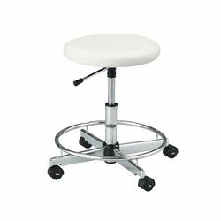 アズワン クリーンルーム用帯電防止チェア（クラス100対応） リング有り ホワイト CR(CR-84W) 取り寄せ商品