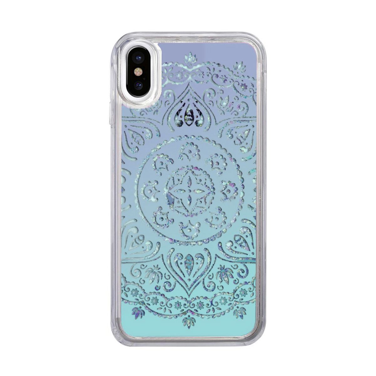 icover iPhone XS / X Sparkle case White lace(iC10347i8) 目安在庫=△