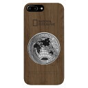 National Geographic iPhone 8 Plus/7 Plus Metal-Deco Wood Case ウォルナット(NG13050i8P)...
