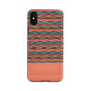 man&wood iPhone XS Max real wood case Browny Check(I13894i65) 仕入先在庫品