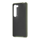 レイ・アウト AQUOS R5G 耐衝撃マットハイブリッド BABY SKIN/カーキ・グリーン(RT-AQR5GBS3/G) 取り寄せ商品