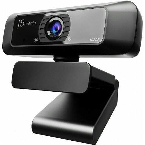 J5　CREATE USB フルHD Webカメラ 360°ローテーション搭載 ブラック 1台(JVCU100) 取り寄せ商品