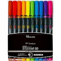 トンボ鉛筆 Tombow Pencil 蛍光マーカー蛍COAT80 10C(4901991641882) 目安在庫=○