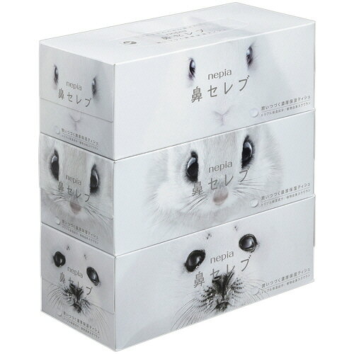 王子ネピア ネピア 鼻セレブティシュボックス 200組/箱 1パック(3箱)(BFハナセレブ3P) 目安在庫=○