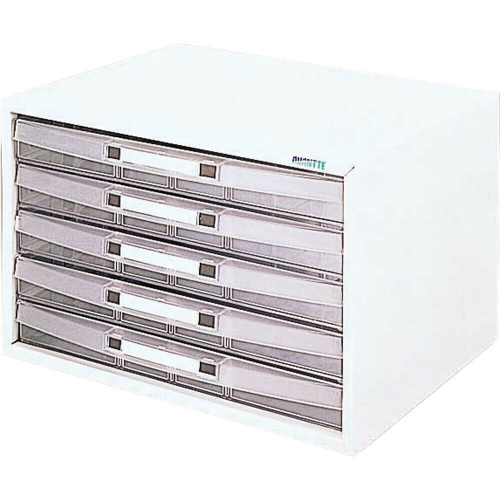 楽天ナノズ　楽天市場店ナカバヤシ NAKABAYASHI アバンテケース　A4　横型　5段　シロ（AL-W5-W） 取り寄せ商品