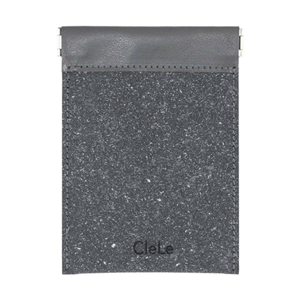 ナカバヤシ NAKABAYASHI クルレ リサイクルレザースプリングポーチ S(CLL-SPS-GY) 取り寄せ商品