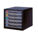 ナカバヤシ NAKABAYASHI AL-55-D アバンテV2 レターケースA4 浅5段 ブラック 取り寄せ商品