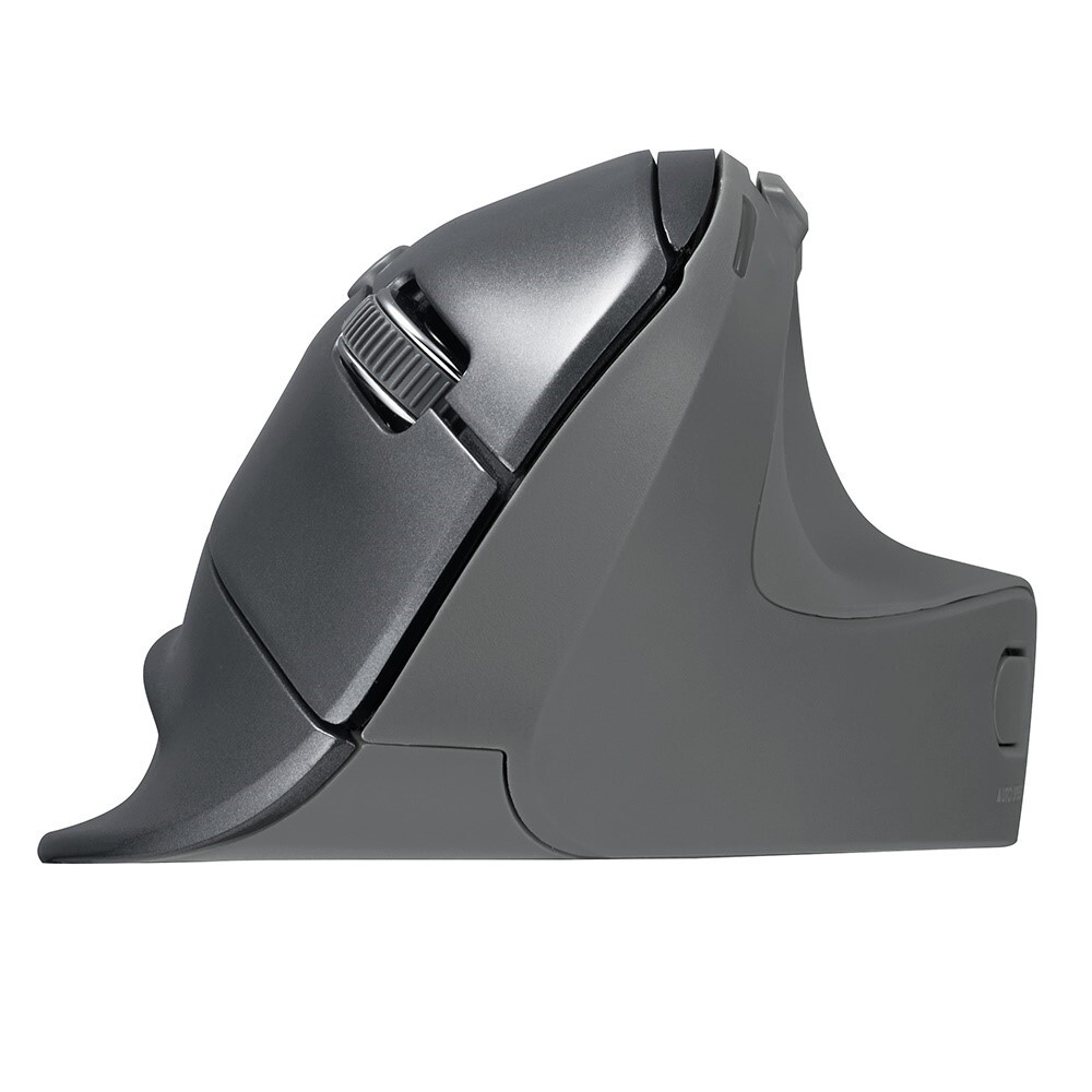 Digio　2 エルゴノミクス マウス 高速スクロール ワイヤレス 5ボタン BlueLED(MUS-RKF176GY) 取り寄せ..