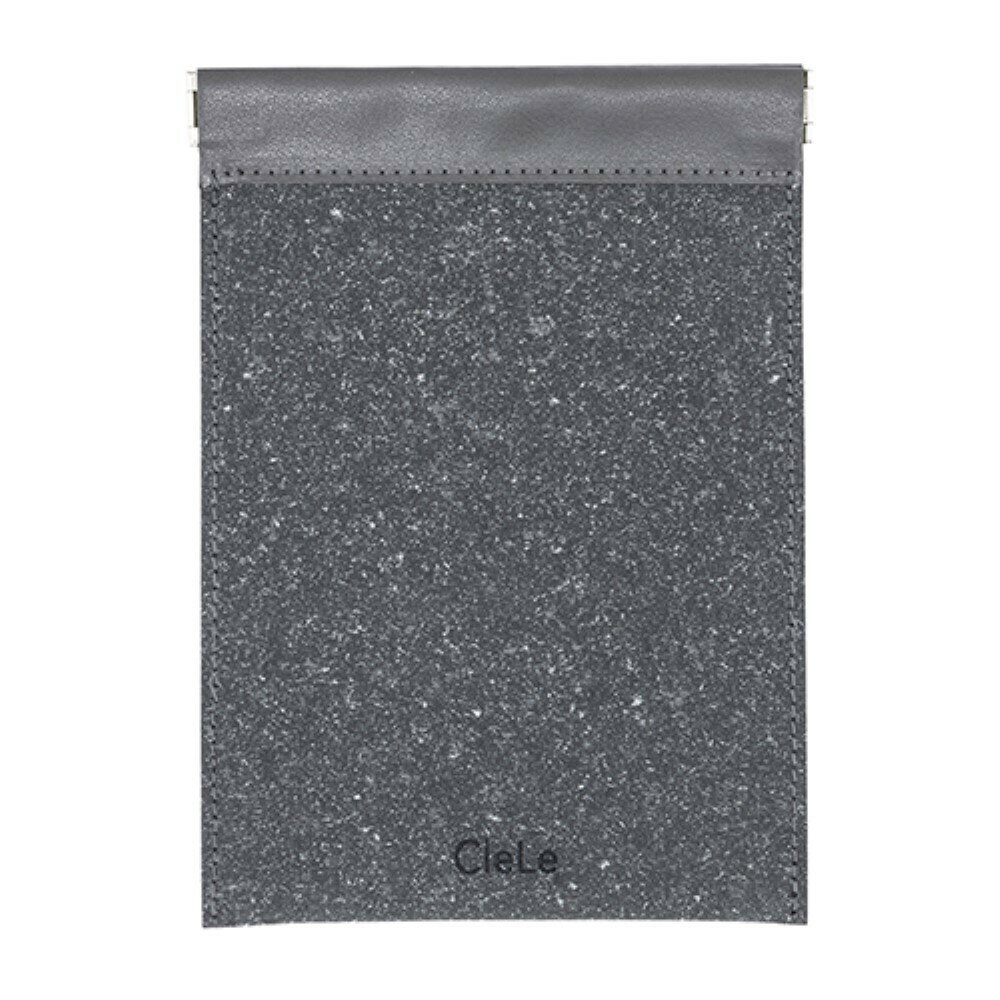 ナカバヤシ NAKABAYASHI クルレ リサイクルレザースプリングポーチ M(CLL-SPM-GY) 取り寄せ商品