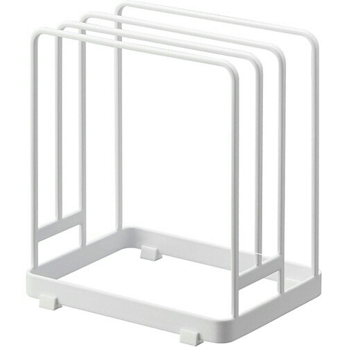 山崎実業 丸いまな板が置ける まな板スタンド タワー ホワイト 1個(6178) 目安在庫=○