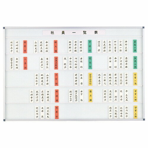 ライオン事務器 LION 社員一覧表 190枚5段用 W900×H600×D20mm 1枚(No.190N) 目安在庫=○