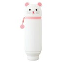 リヒトラブ スタンド ペンケース ネズミ スタンダード(A-7712-15) 取り寄せ商品