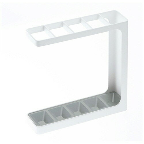 山崎実業 アンブレラスタンド グラインド 5本用 ホワイト 1台(7930) 目安在庫=○