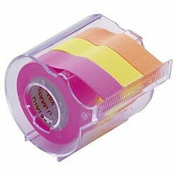 ヤマト メモック ロールテープ 蛍光紙 カッター付 15mm幅 オレンジ&レモン&ローズ 1個(RK-15CH-C) 目安..