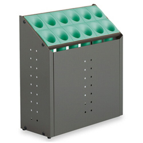 テラモト 傘立て オブリークアーバン C12 12本用 グリーン 1台(UB-285-212-1) 目安在庫=○