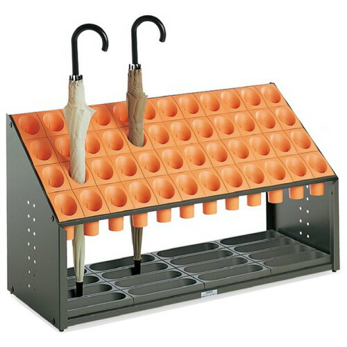 テラモト 傘立て オブリークアーバン B48 48本用 オレンジ 1台(UB-285-148-7) 目安在庫=○