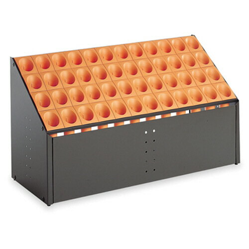 テラモト 傘立て オブリークアーバン C48 48本用 オレンジ 1台(UB-285-248-7) 目安在庫=○