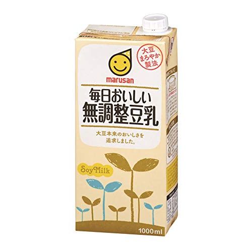 マルサン 毎日おいしい無調整豆乳 1L（6個）(4901033633042 x6) 取り寄せ商品
