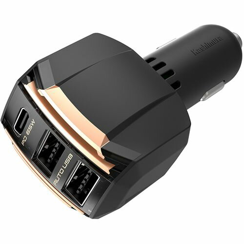 カシムラ 車載用USB電源DC-65W USB 3ポート PD65W 自動判定(69-1228-85) 取り寄せ商品