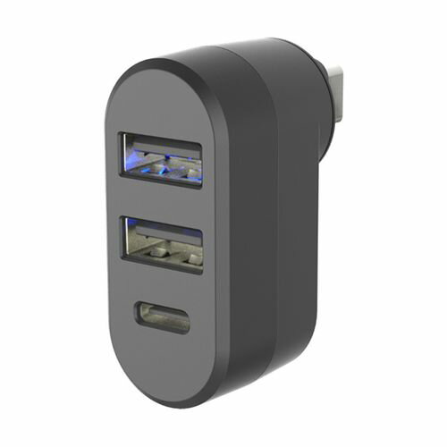 カシムラ 車載用USB電源 USB増設 A-2 C-1 C給電(69-1228-88) 取り寄せ商品