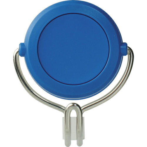 日本緑十字社 強力マグネットフック(可動式フックタイプ) 青 MG-743BL 48×58mm 耐荷重3kg 1組(313016) ..