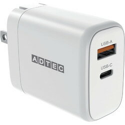 アドテック APD-V065AC-WH PD充電器/65W/USB Type-Ax1/Type-Cx1/ホワイト 取り寄せ商品 アドテック APD-V065AC-WH PD充電器/65W/USB Type-Ax1/Type-Cx1/ホワイト 取り寄せ商品