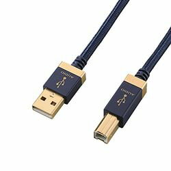 USB AUDIOケーブル(USB A-USB B) 1．0m ネイビー DH-AB10 [DHAB10] エレコム(ELECOM) Elecom