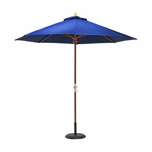 不二貿易 木製パラソル 270cm ネイビー 270NV 60155(69-1895-75) 取り寄せ商品