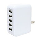 ミヨシ USB-ACアダプタ 2.4A 自動出力制御 ホワイト(IPA-60U2/WH) 取り寄せ商品
