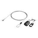 バッファロー BLDN4W 4桁ダイヤル式南京錠+ワイヤーセット 取り寄せ商品