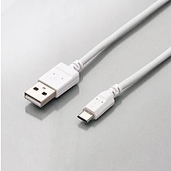 エレコム ELECOM 電子タバコアクセサリ microUSBケーブル 2A出力 1.2m ホワイト(ET-IQAMBX2U12WH) 目安在庫=△【数量限定】