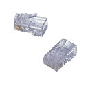 【P5E】エレコム LD-RJ45TY10 CAT5E対応RJ45コネクタ(ヨリ線仕様)(LD-RJ45TY10) メーカー在庫品
