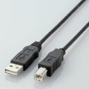エレコム ELECOM EU ABタイプ RoHS指令準拠USBケーブル ABタイプ 2.0m ブラック(USB2-ECO20) 目安在庫=△