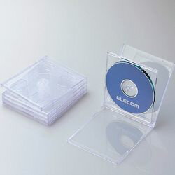 検索キーワード:ELECOM CCDJSCNW5CR([対応機種]Blu-ray Disc/DVD/CD。[収納枚数]2 [入数]5 [カラー]クリア)
