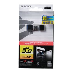 ELECOM USB3.0対応microSD専用メモリカードリーダ ブラック MR3-C008BK MR3C008BK