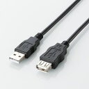 エレコム エコUSB2.0延長ケーブル A-Aメス エコ 5m ブラック U2C-JE50BK メーカー在庫品