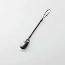 エレコム ELECOM スマートフォン用ストラップ クリップ(樹脂) 30cm ブラック(P-STCP30BK) メーカー在庫品