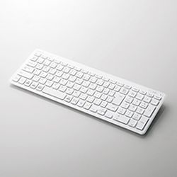 【P5E】エレコム Bluetoothコンパクトキーボード パンタグラフ式 マルチOS ホワイト(TK-FBP101WH) メーカー在庫品