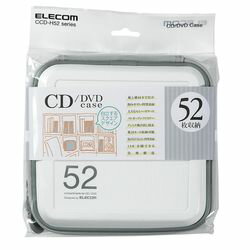[対応機種]CD/DVD。52枚のCD/DVDをスタイリッシュに収納できるCD/DVDファスナーケースです。縦置きでも横置きでも自立し、本棚や机周りに収納しやすいスクエアデザインです。ケースが180度開きCD/DVDが取り出しやすい、フルオープンタイプのダブルファスナーを採用しています。検索キーワード:ELECOM CCDH52WH [対応機種]CD/DVD。