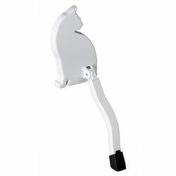 旭電機化成 ドアストッパーねこ ホワイト(8106892) 取り寄せ商品