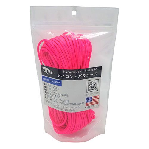 リッチボンド リッチボンド TIGER(タイガー) S-2220 パラコード ホットピンク 30M× ...