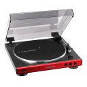 オーディオテクニカ Audio Technica フルオートターンテーブル レコードプレーヤー レッド(AT-LP60X RD) メーカー在庫品(2)