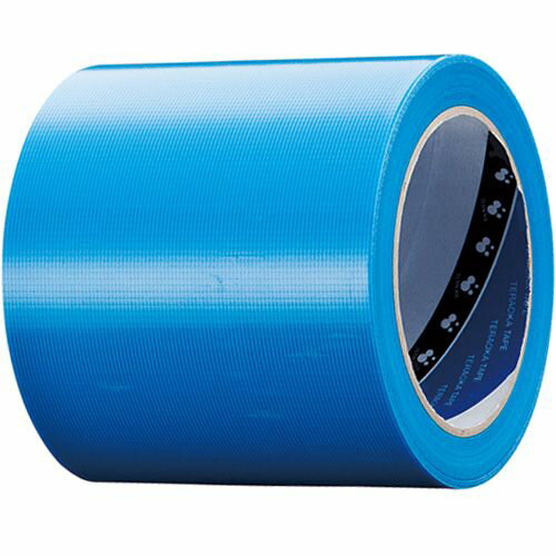 寺岡製作所 養生用P-カットテープ No.4140 100mm×25m 厚み約0.15mm 青 1巻(No.4140アオ100) 取り寄せ商品