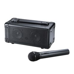 【P5S】サンワサプライ ワイヤレスマイク付き拡声器スピーカー MM-SPAMP4(MM-SPAMP4) 目安在庫=△