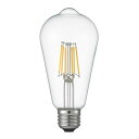 ヤザワコーポレーション フィラメントLED 60W エジソン形 E26 CL(LDE6LG64C) 取り寄せ商品