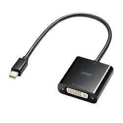 【P5S】サンワサプライ Mini DisplayPort-DVI変換アダプタ(Activeタイプ)(AD-MDPDVA02) メーカー在庫品