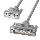 【P5S】サンワサプライ RS-232Cケーブル 2m KRS-3102FK2(KRS-3102FK2) メーカー在庫品