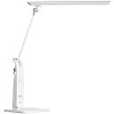 スワン電器 LEDデスクライト スタンド式 14W 1350Lx ホワイト 1台(DS-506WH) 目安在庫=○