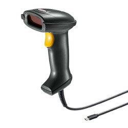 サンワサプライ SANWA SUPPLY BCR-TC1D1BK Type-C 1次元レーザーバーコードリーダー メーカー在庫品