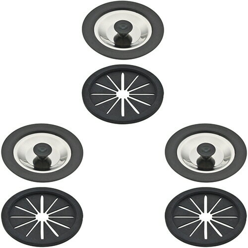 カクダイ GAONA 流し用排水栓フタセット 1パック(3組)(GA-PB060) 目安在庫=○